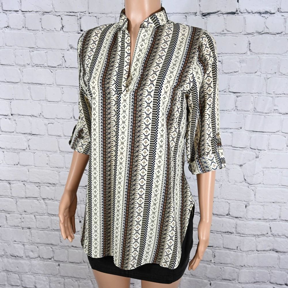 Auditions patterned tunic top - Picture 2 of 8